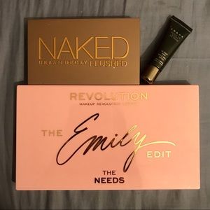 Urban Decay naked flushed + Emily Noel the needs